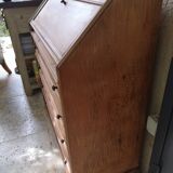 Secrétaire scriban ancien en bois