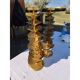 Vintage gold metal decor