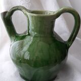 Old glazed terracotta pitcher