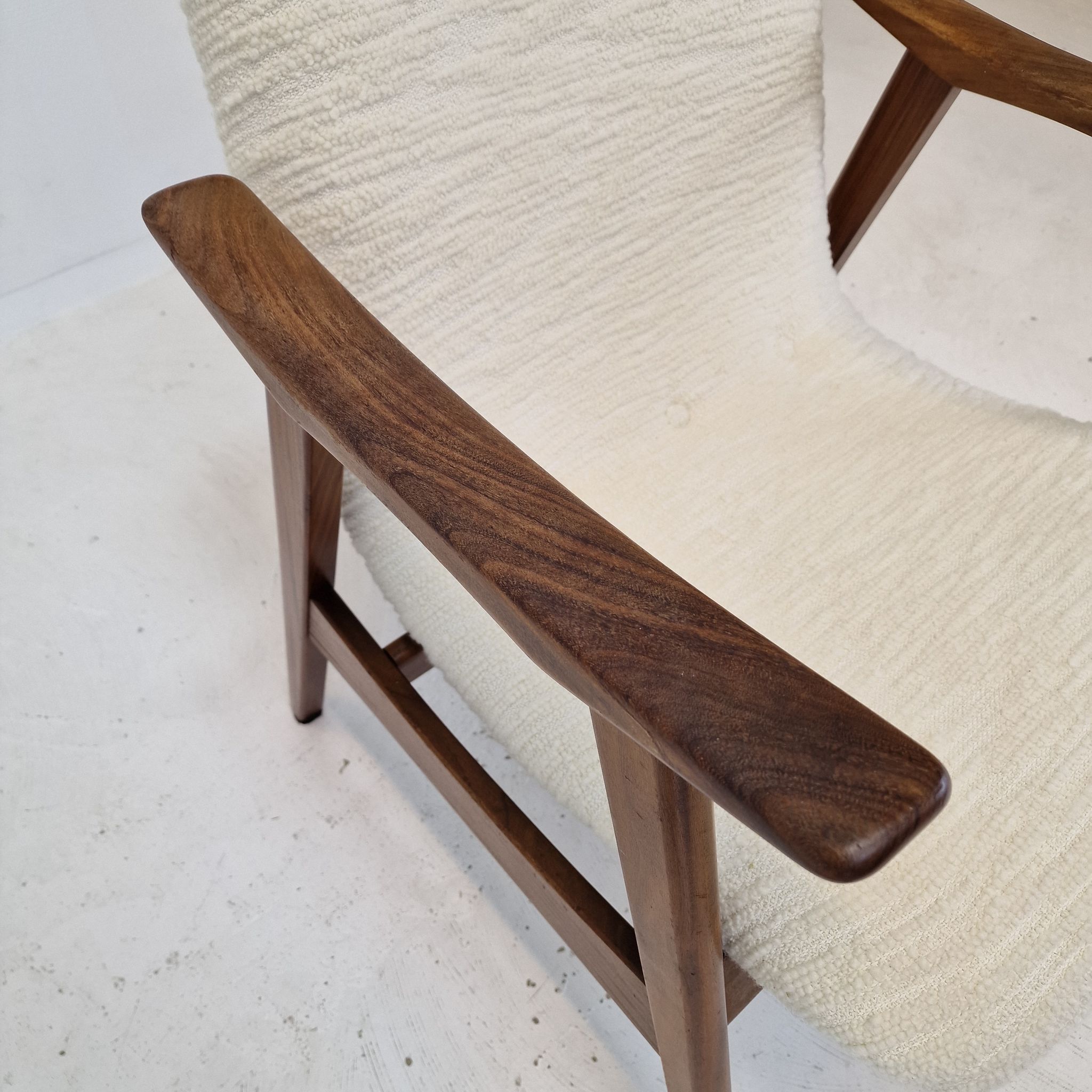 Mid Century Teak Wébé Armchair by Louis van Teeffelen, 1960's