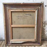 Oil on canvas framed "garden"