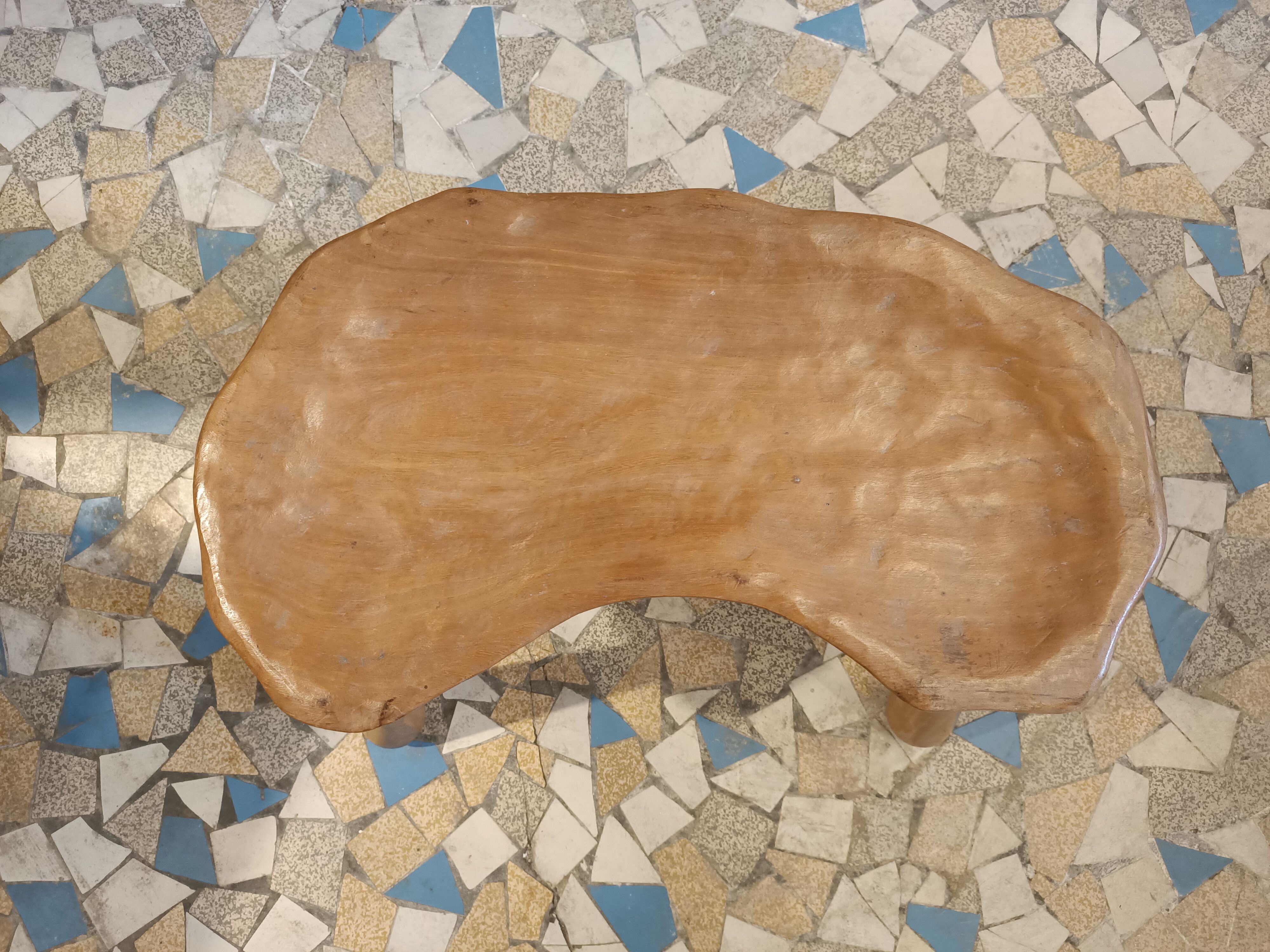 Brutalist tripod stool