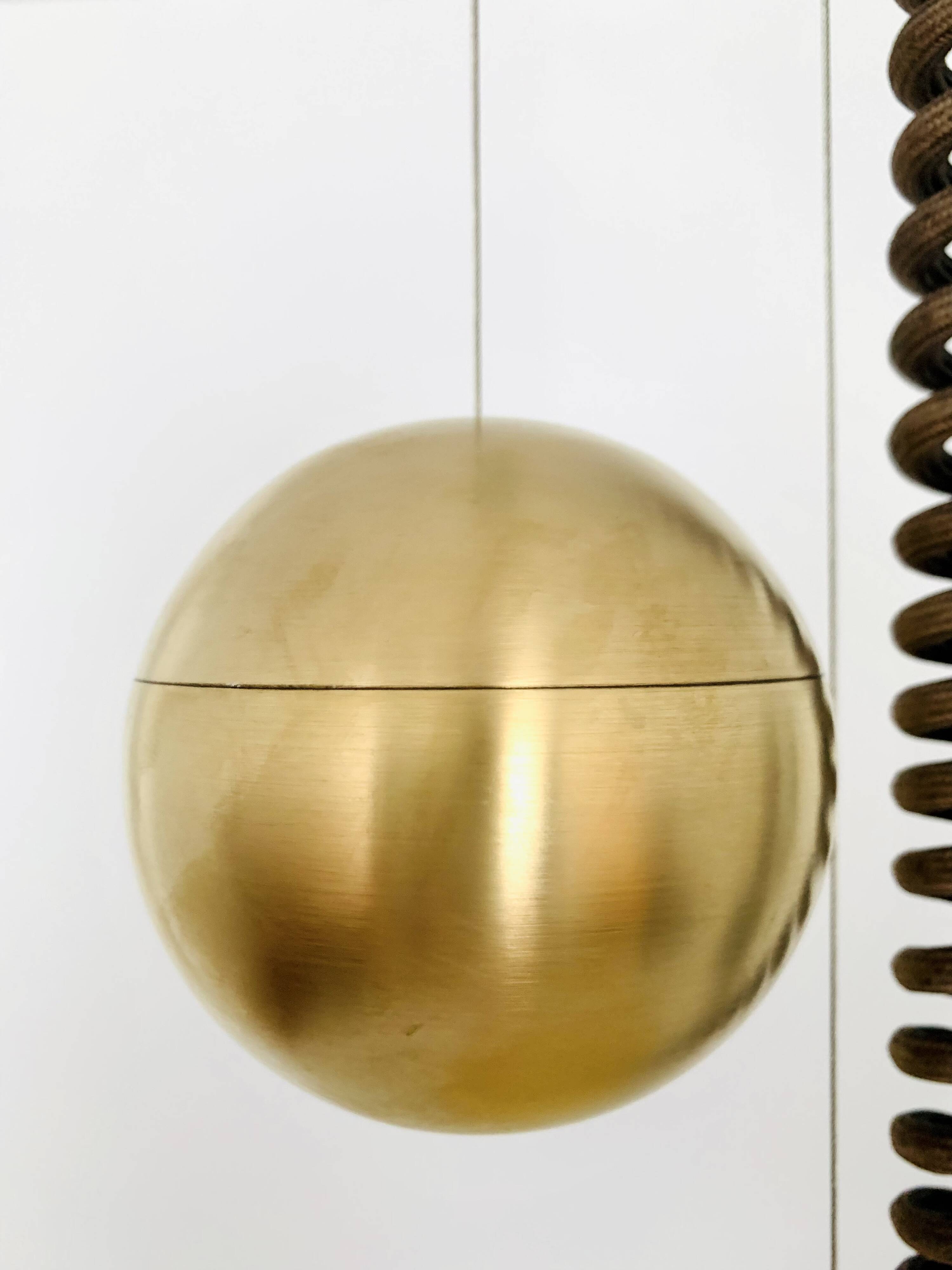 1 of 3 Awesome Adjustable Orion Glass Pendant Lamps from Staff