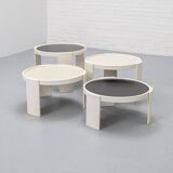 Cassina 780/783 Nesting Tables Gianfranco Frattini 1970s