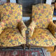 Pair of english style armchairs