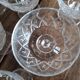 Set of 10 vintage champagne glasses in molded glass