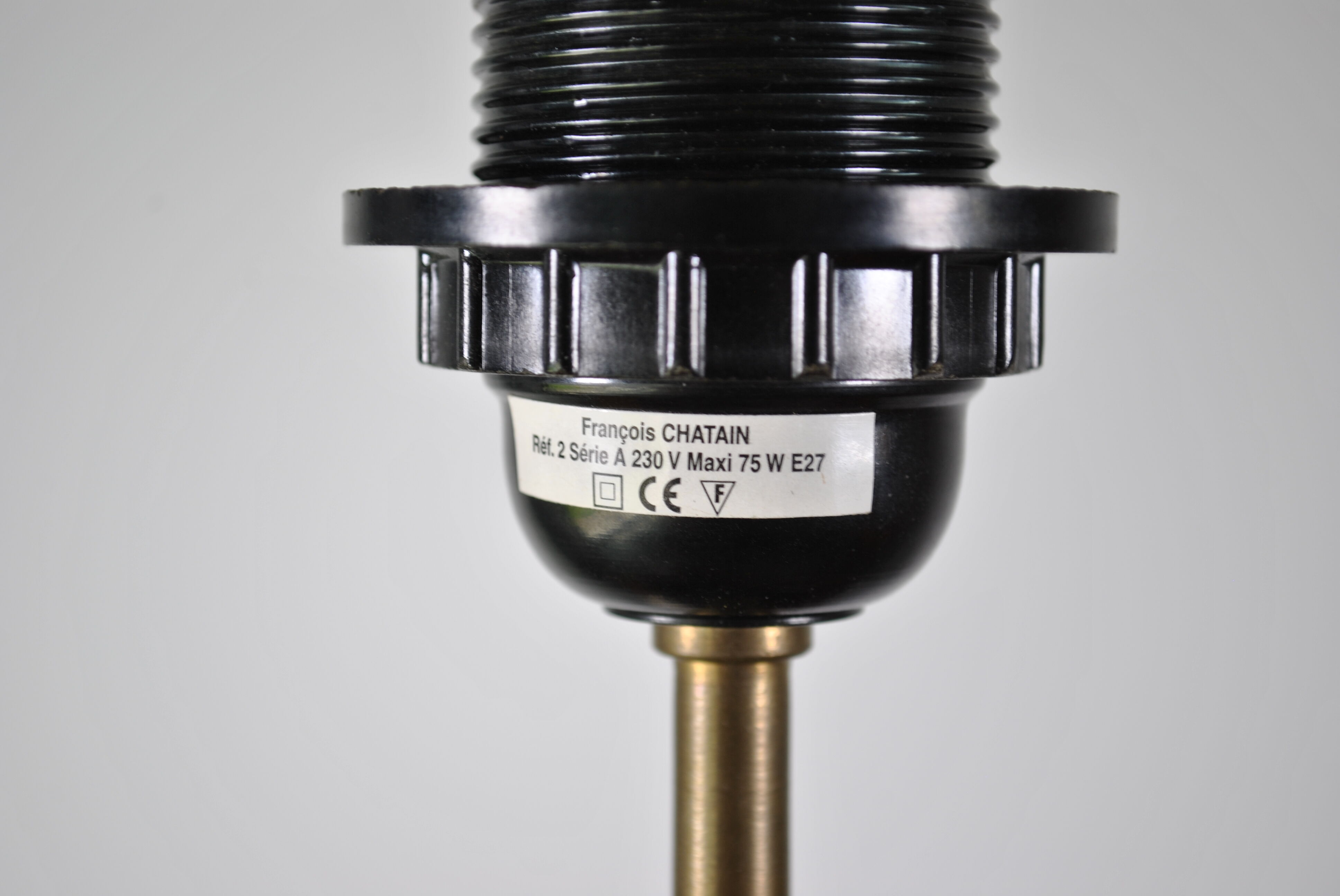 Ceramic pebble lamp by François Chatain 1980