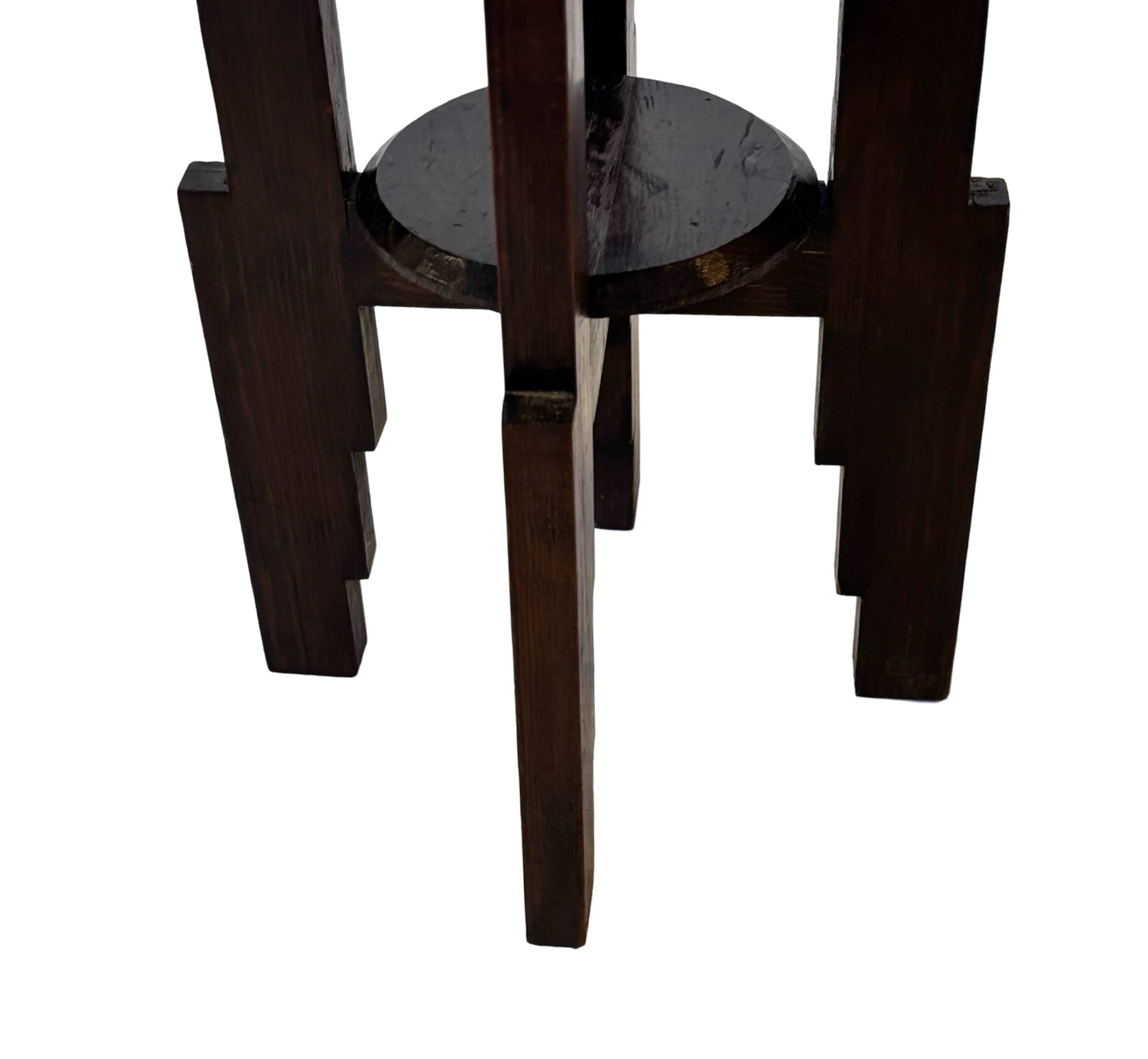 Support de plante Art Déco table d'appoint design École d'Amsterdam minimaliste