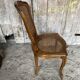 Antique chair louis xv style cherry wood + vintage caned seat