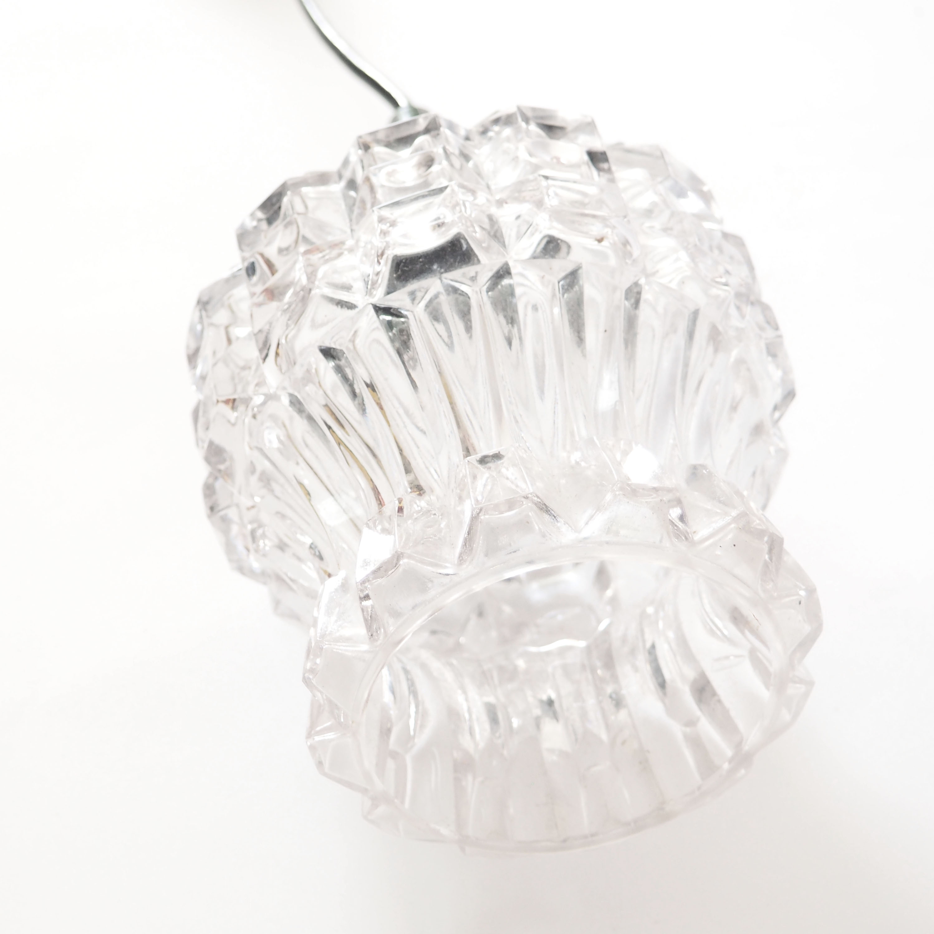 Vintage glass pendant light