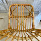 Lot de quatre chaises en rotin