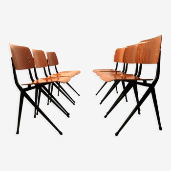 Industrial dining chairs by Marko, model Compass Leg