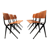 Chaises industrielles Marko, modèle Compass Leg