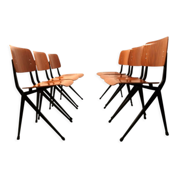Industrial dining chairs by Marko, model Compass Leg