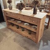 Open buffet in fir wood