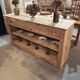 Open buffet in fir wood