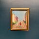 Original Swedish Oil on Panel – “Street Scene” by U. Ekshard – Signed – Dated 1971 – Vintage & Framed