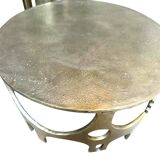 Paire de tables brutalistes Vlab finition bronze