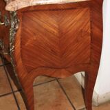 Comfortable style Louis XV rosewood marquetry
