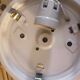 Vintage ceiling light in gold iridescent glass