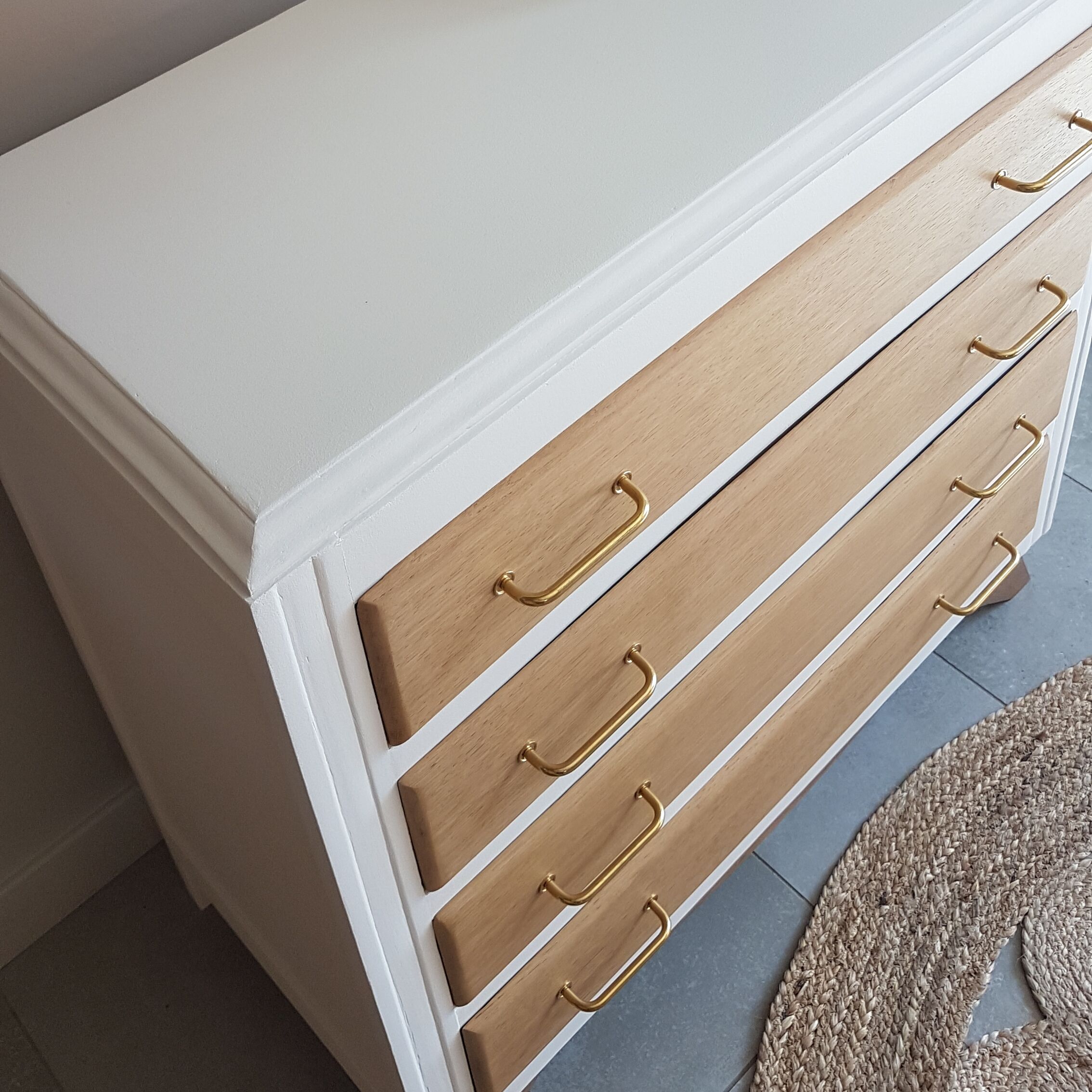 Vintage dresser feet compass