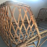 Rattan bed in the 60s