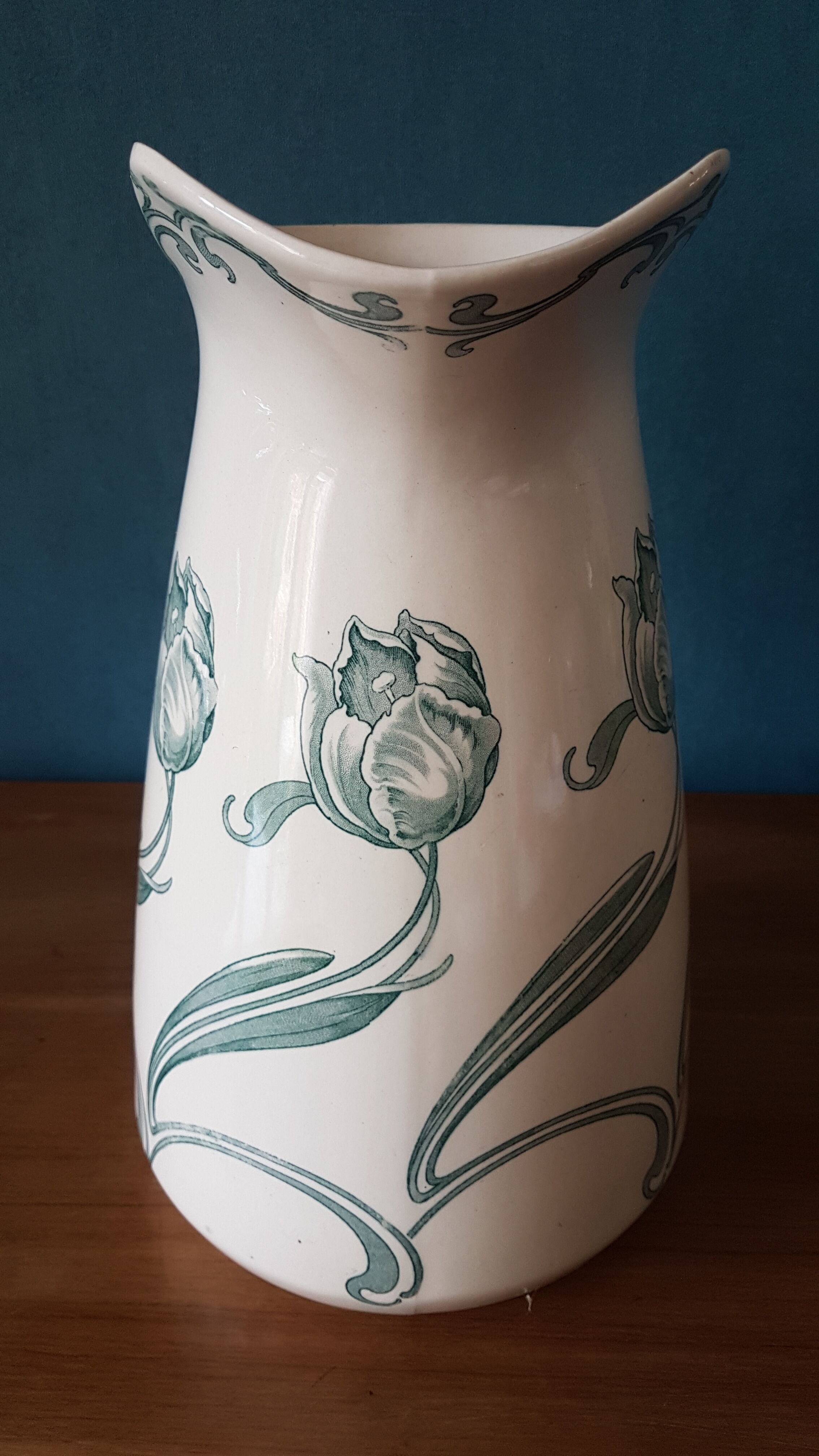 Gien earthenware pitcher