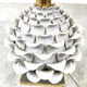 Vintage Italian ceramic artichoke table lamp, 1960s