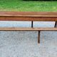 Farm table nineteenth century feet spindles 251cm and its 2 benches