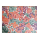 Rectangular floral tablecloth