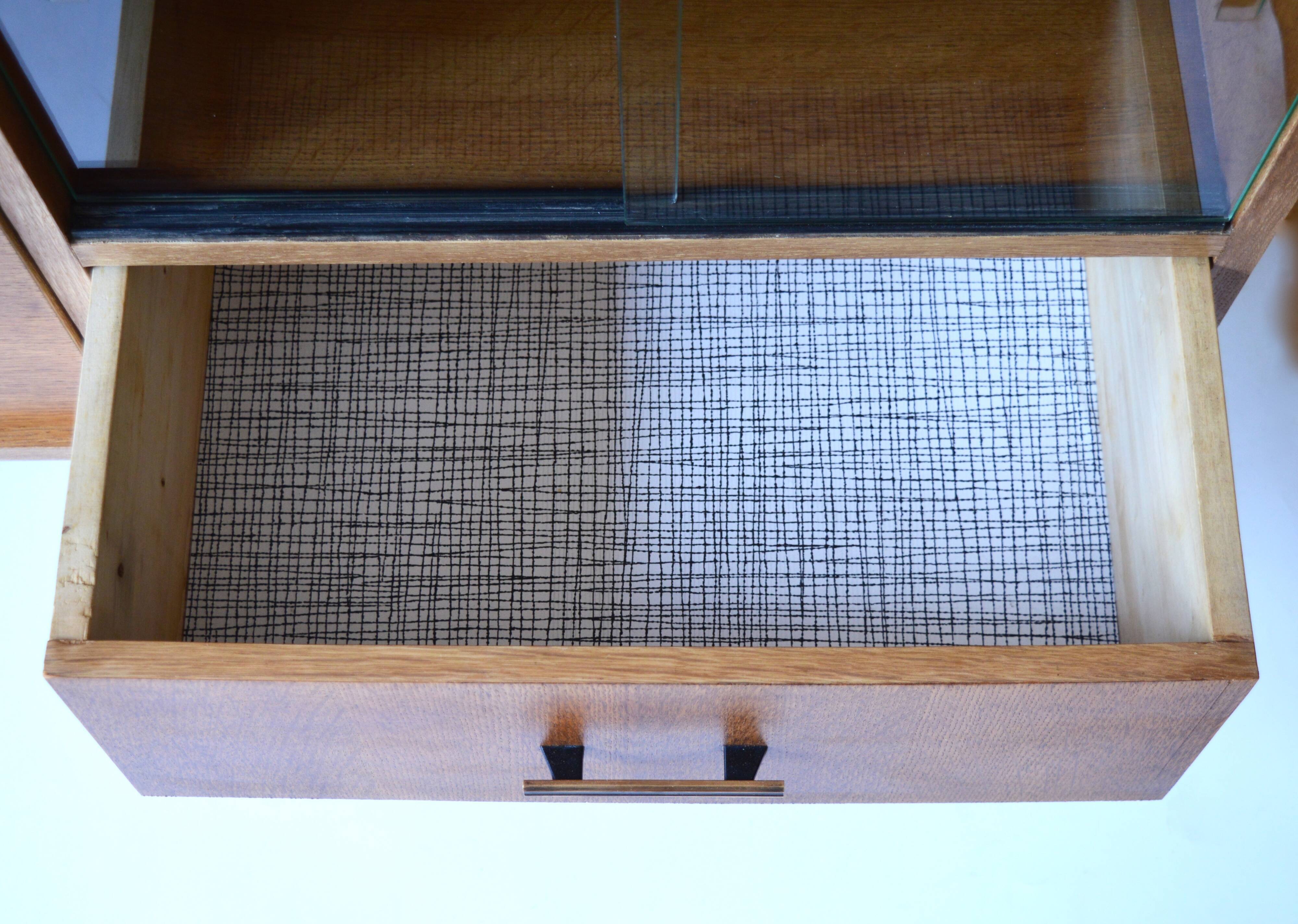 veneer oak sideboard