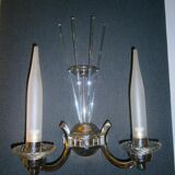 Art deco period, pair of wall sconces