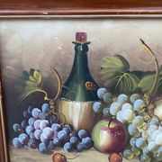 Tableau, nature morte aux raisins