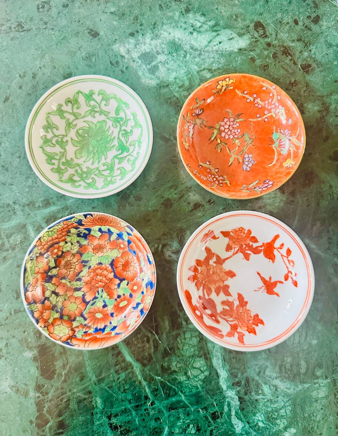 Set of 4 old Yang Cheng cups