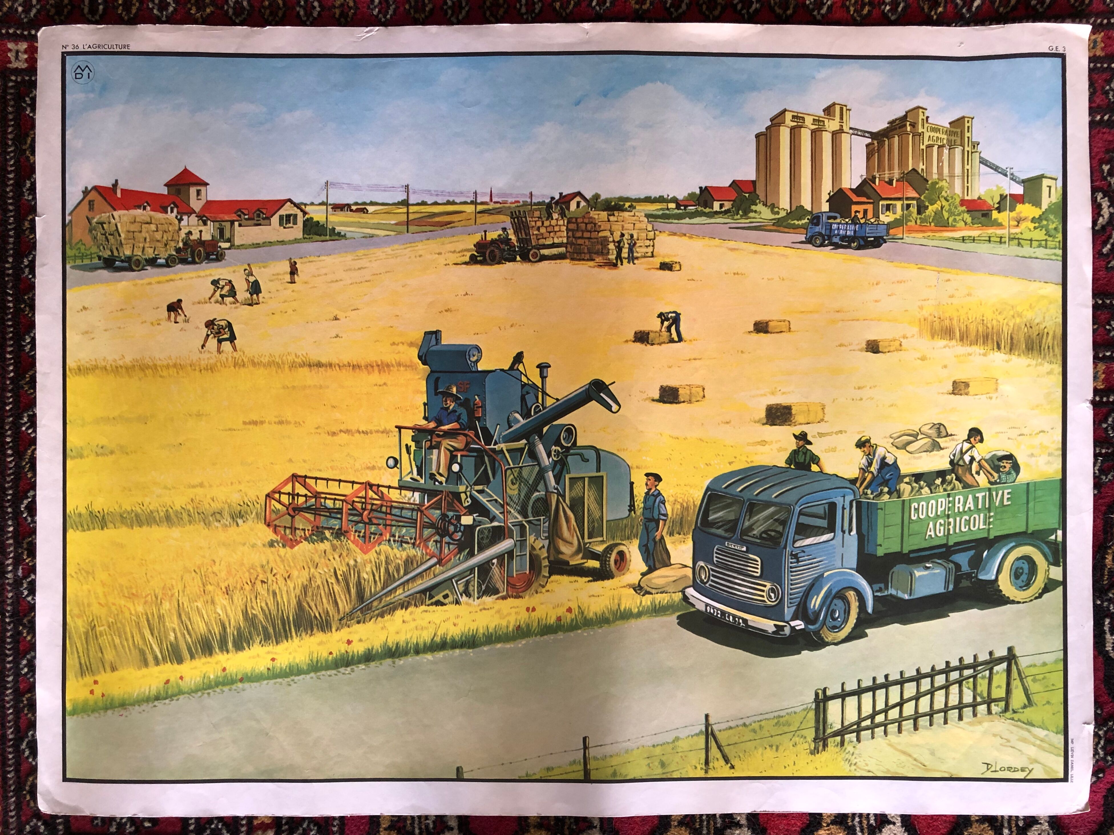 Ancient pedagogical poster