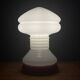 Vintage table lamp in white opaline glass, Italy, 1970s