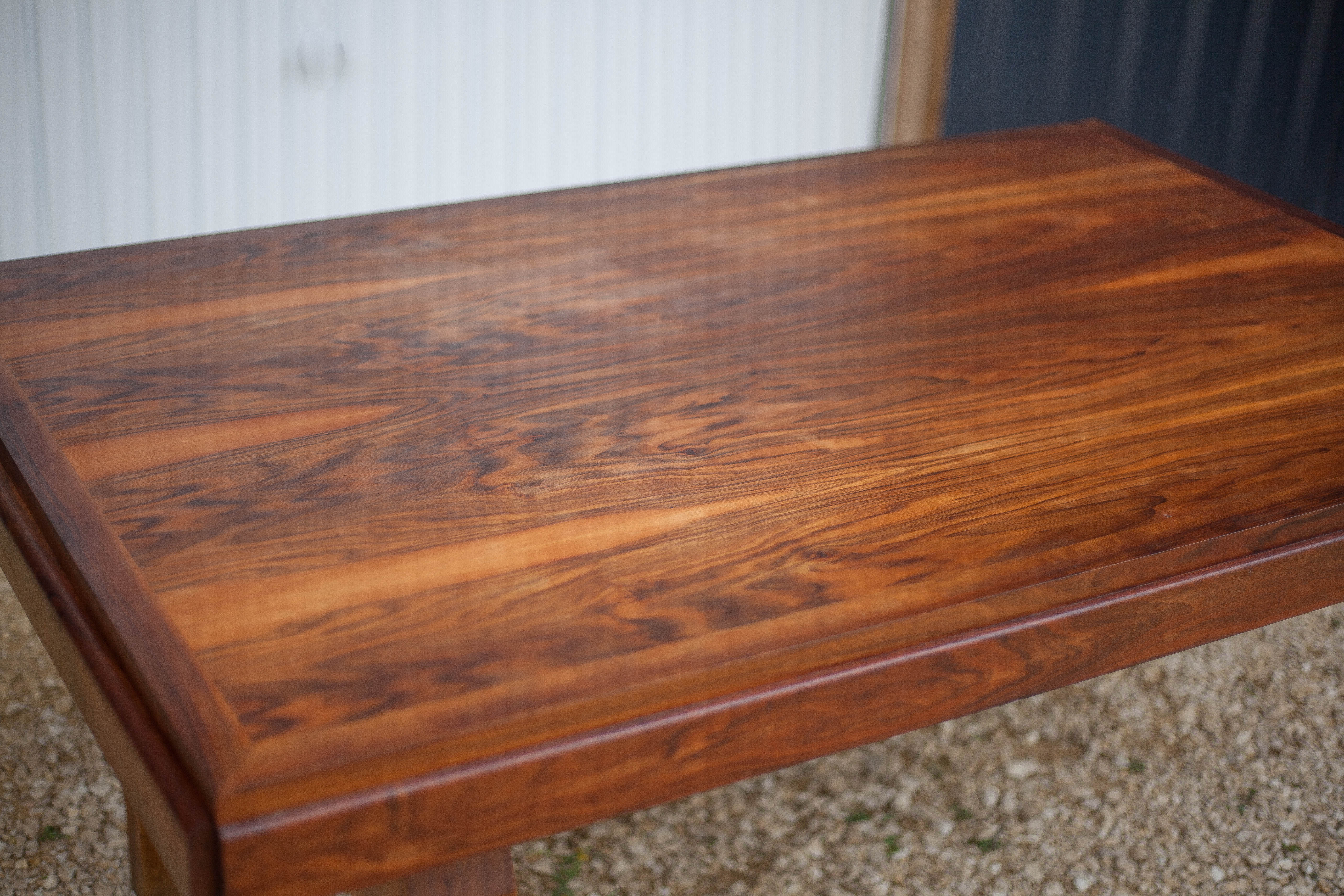 Art-Deco style wooden dining table