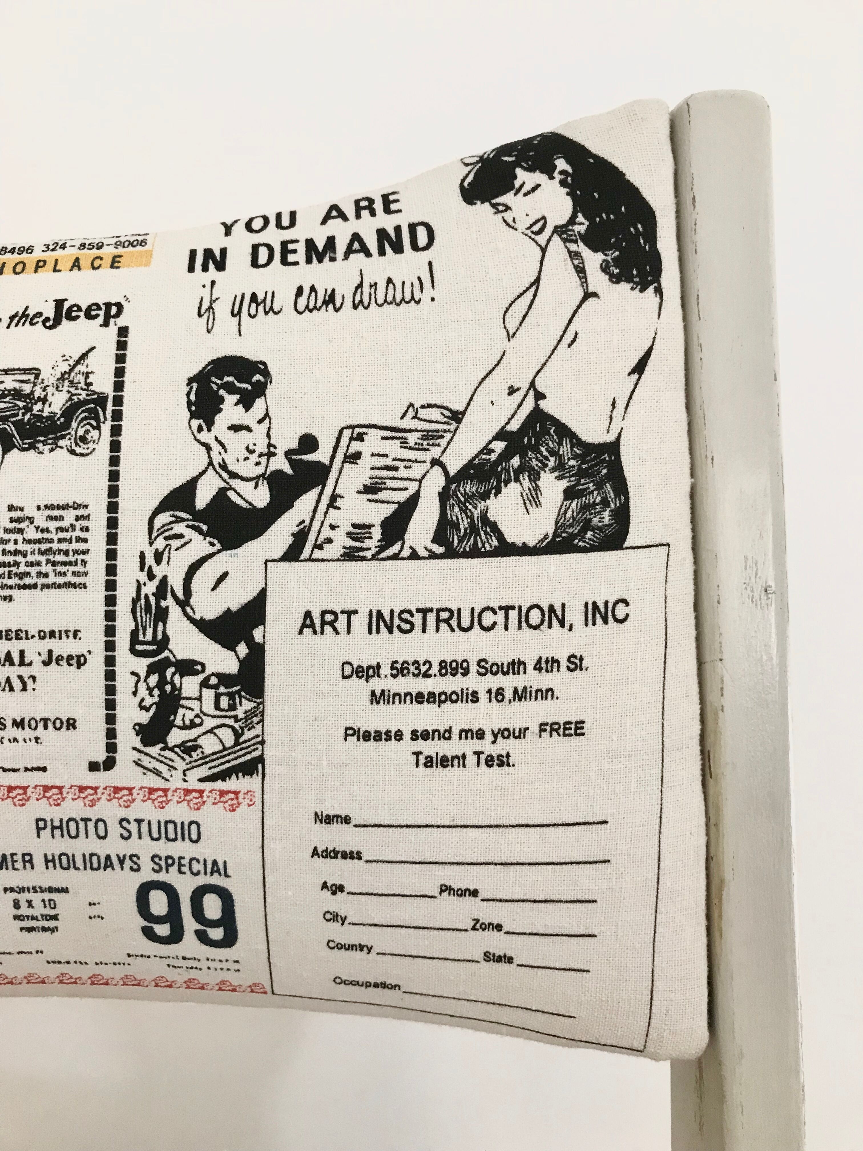 Vintage armchair retro patterns