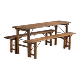 Outdoor table and bench set (c.1950)