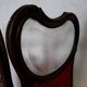 Paravent bois sculpté verre biseauté