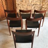 Table à manger scandinave et 6 chaises