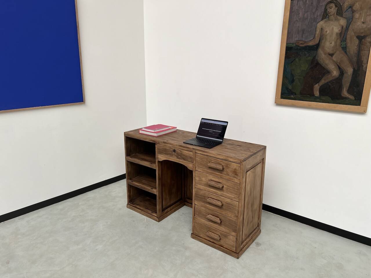 Old trade counter with drawers