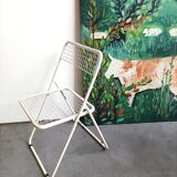Folding metal chair design niels gammelgaard *vintage