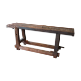 Workbench in solid oak, mid-20th century