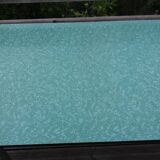 Formica and chrome-plated metal table