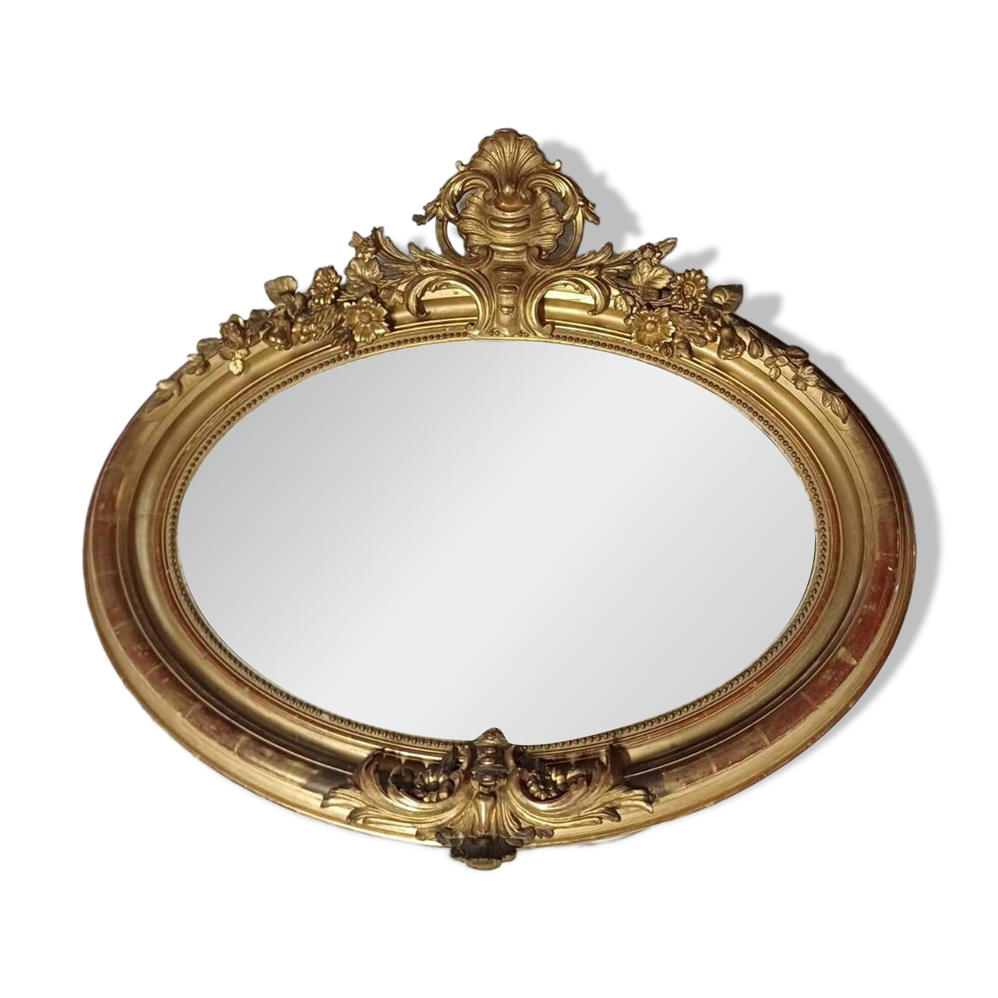 Miroir ovale Napoléon III