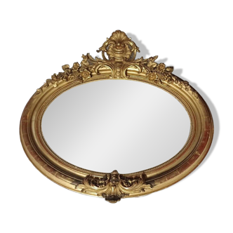 Napoleon III oval mirror