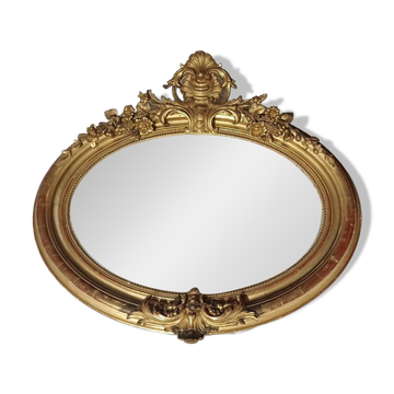 Miroir ovale Napoléon III