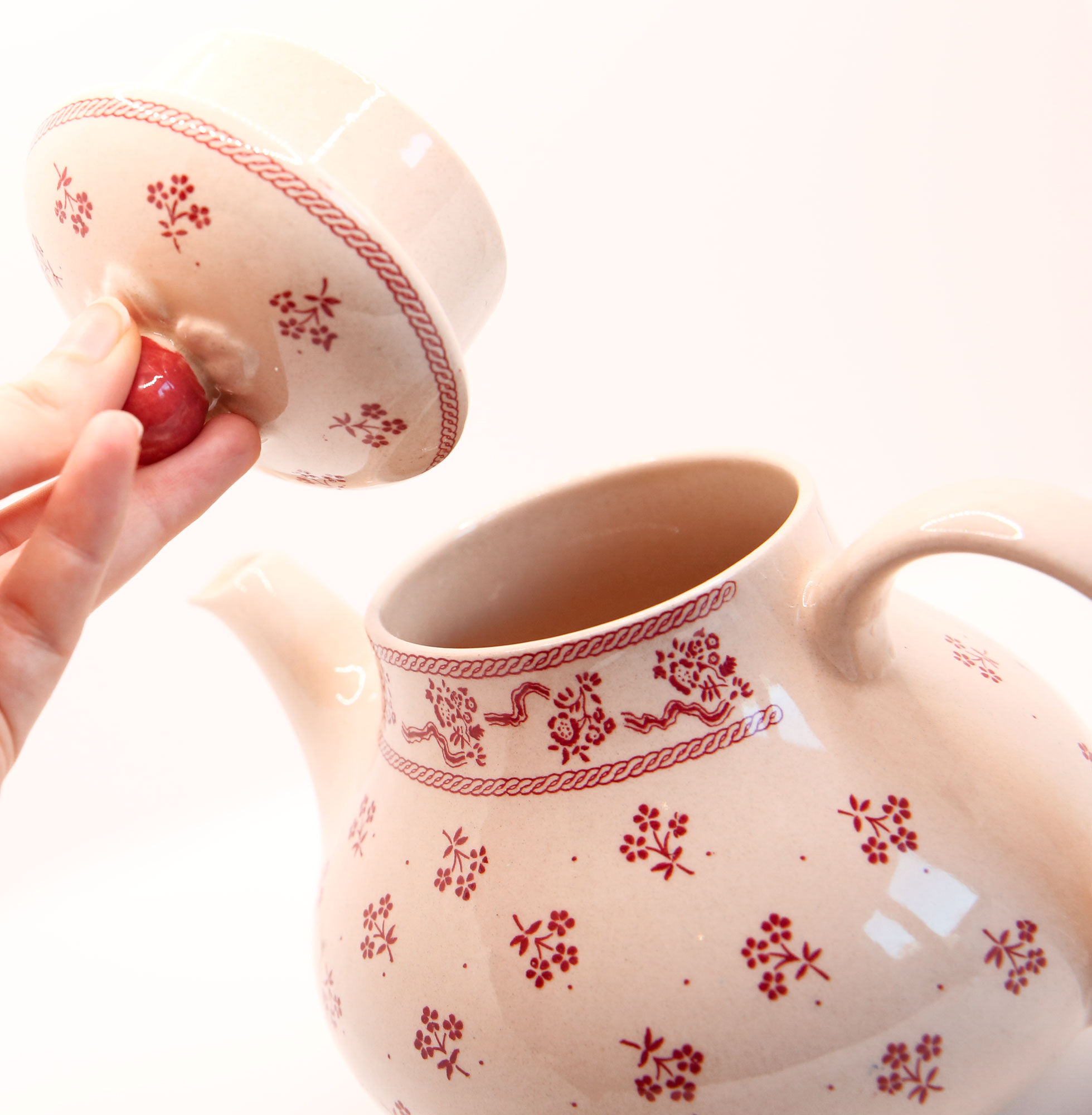 Laura Ashley powder pink teapot and its small flowers