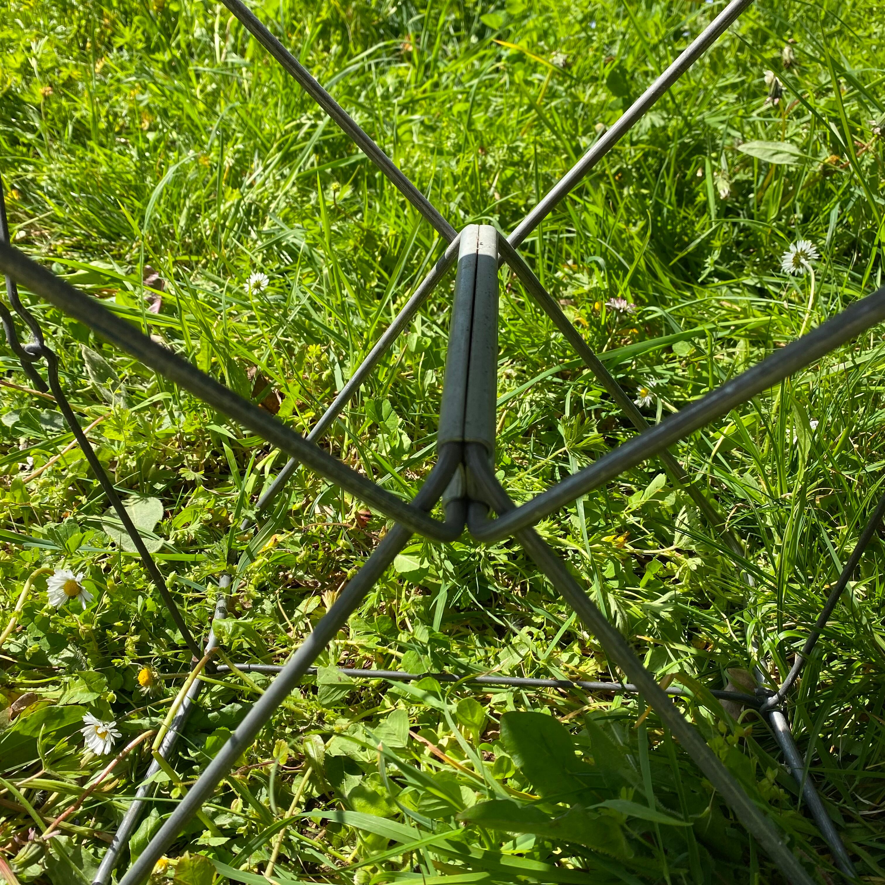 Vintage canvas foldable camping stools